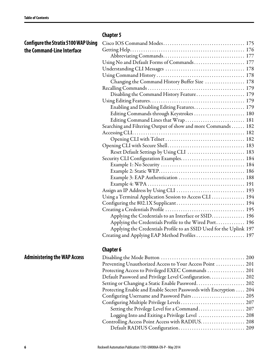 Rockwell Automation 1783-WAPxxx Stratix 5100 Wireless Access Point User Manual User Manual | Page 6 / 612