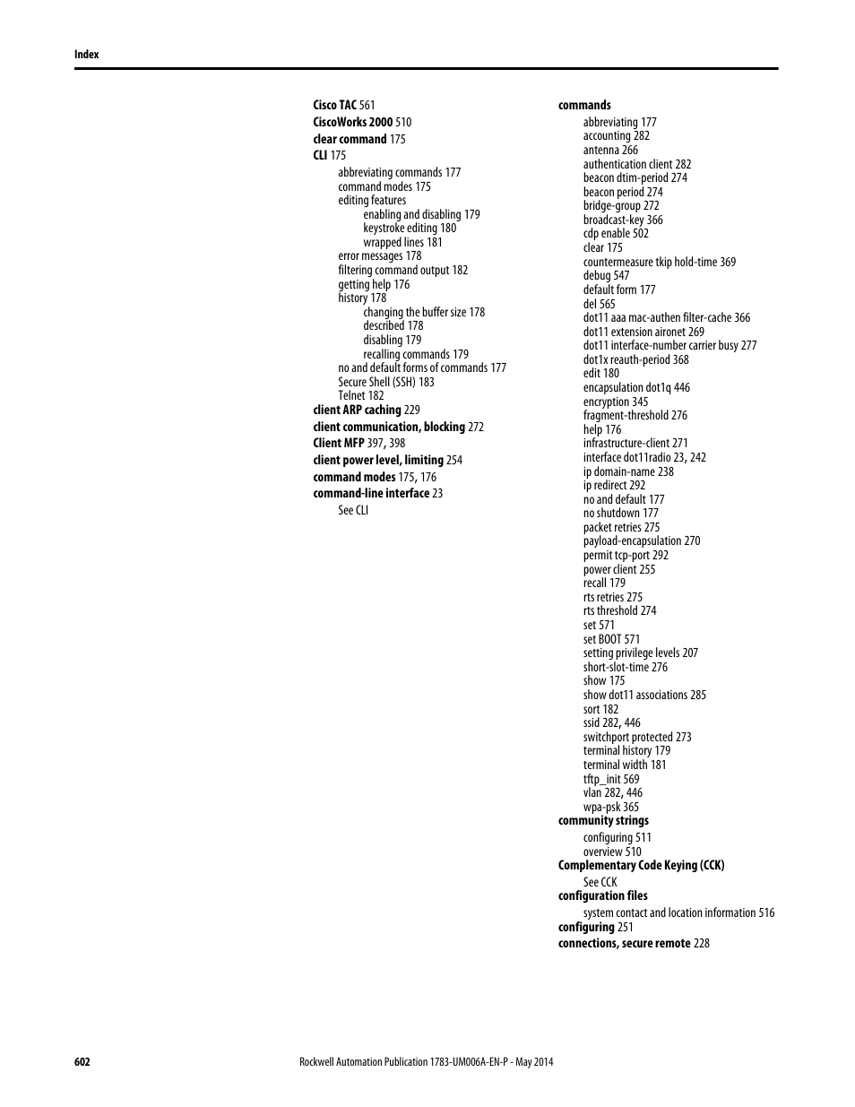 Rockwell Automation 1783-WAPxxx Stratix 5100 Wireless Access Point User Manual User Manual | Page 602 / 612