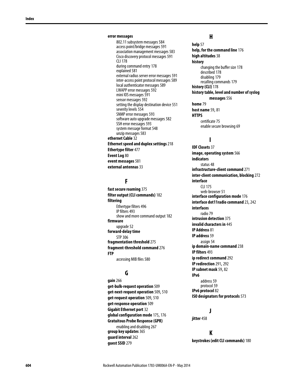 Rockwell Automation 1783-WAPxxx Stratix 5100 Wireless Access Point User Manual User Manual | Page 604 / 612