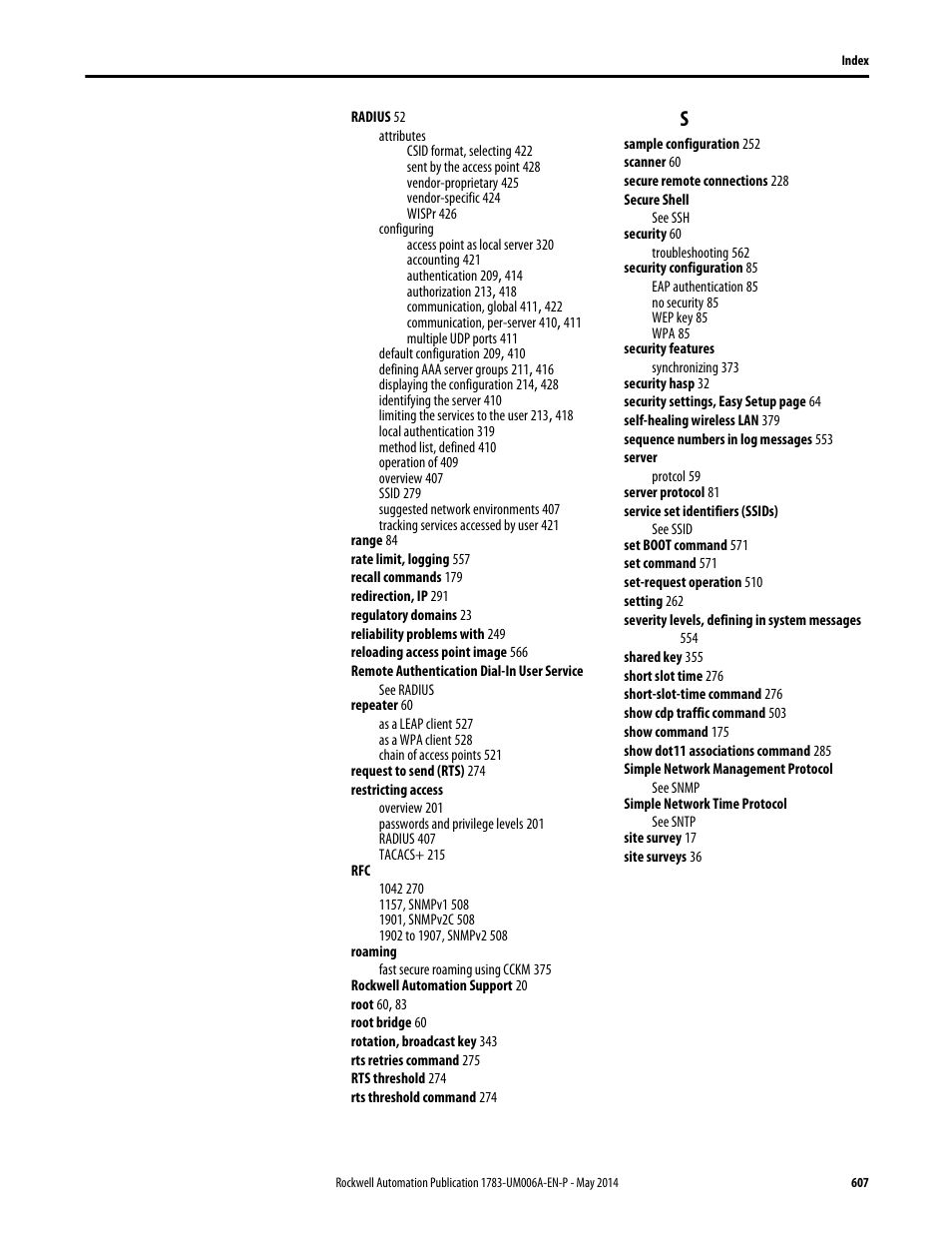 Rockwell Automation 1783-WAPxxx Stratix 5100 Wireless Access Point User Manual User Manual | Page 607 / 612