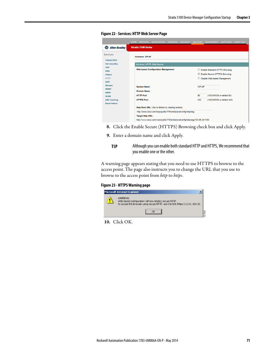 Rockwell Automation 1783-WAPxxx Stratix 5100 Wireless Access Point User Manual User Manual | Page 71 / 612