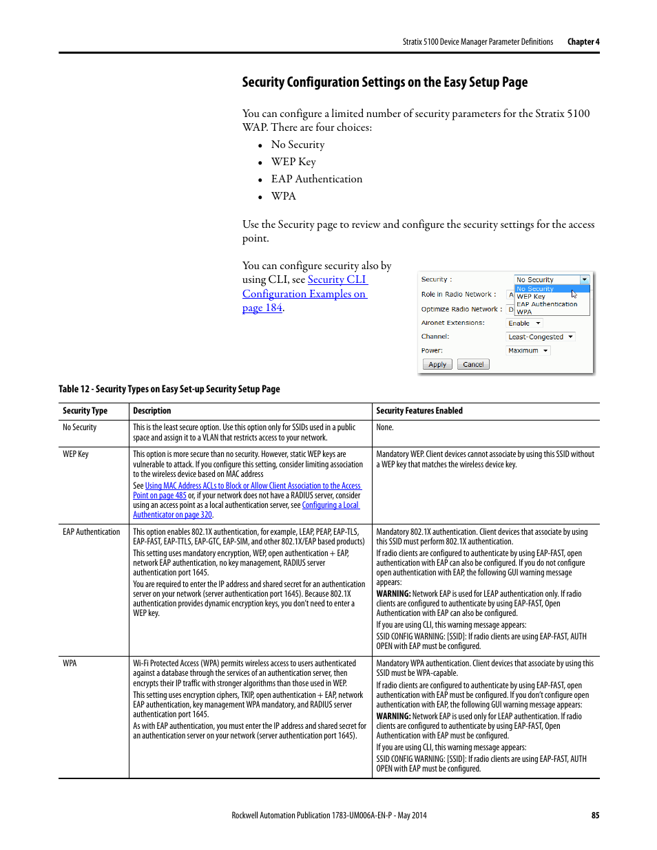 Rockwell Automation 1783-WAPxxx Stratix 5100 Wireless Access Point User Manual User Manual | Page 85 / 612