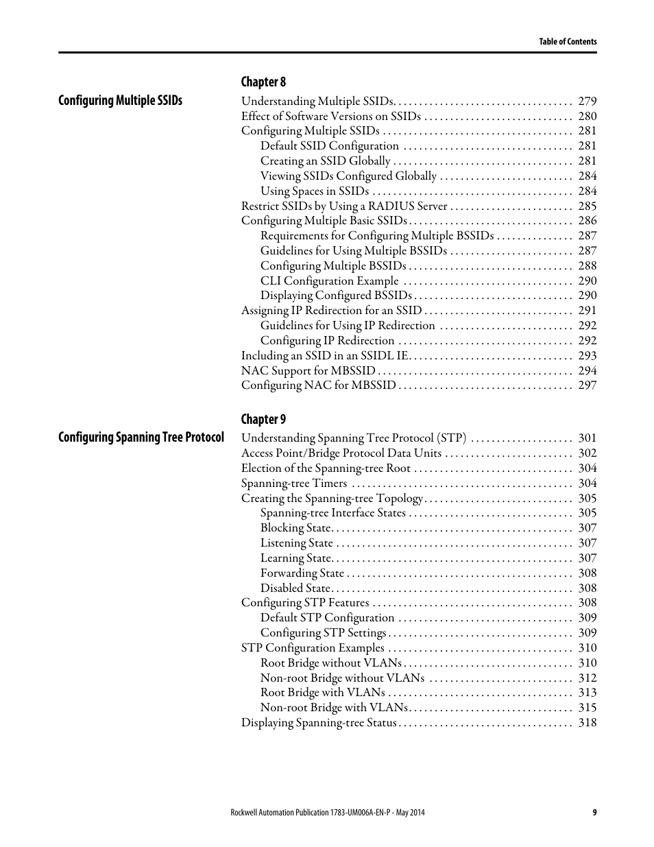 Rockwell Automation 1783-WAPxxx Stratix 5100 Wireless Access Point User Manual User Manual | Page 9 / 612