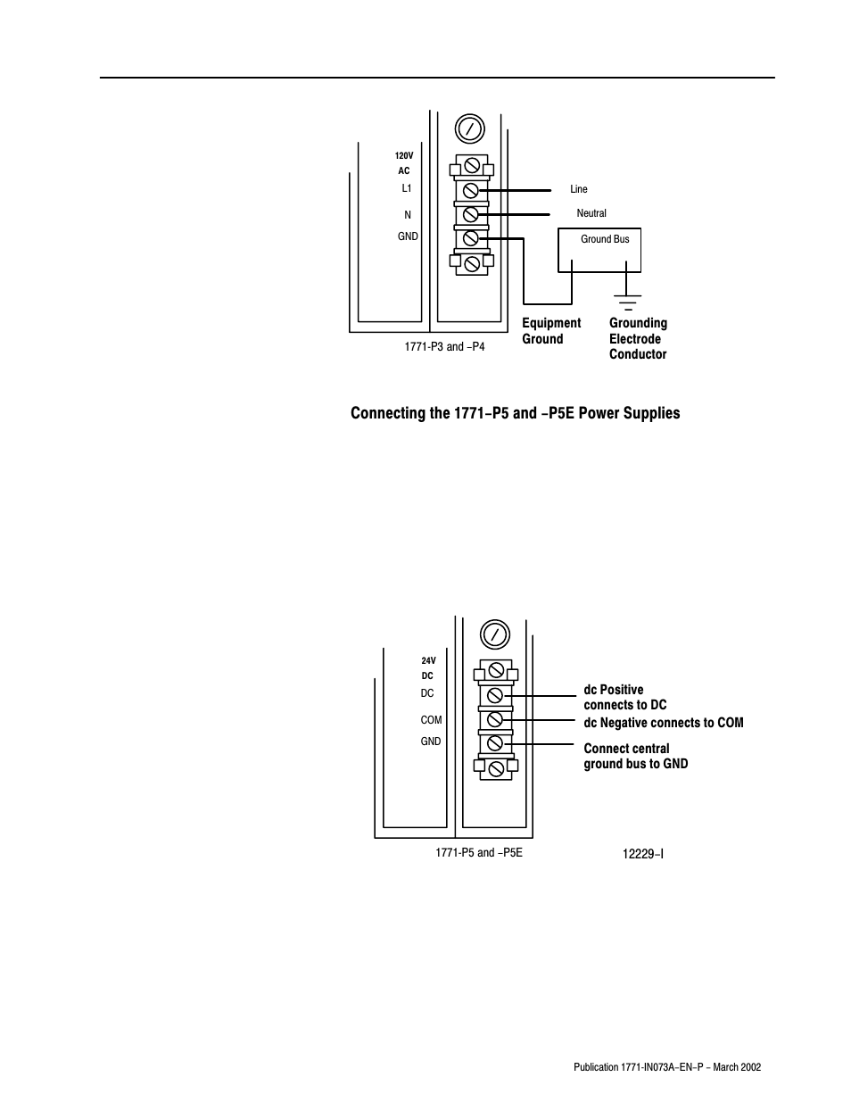 Rockwell Automation 1771-P3_P4_P5_P5E Power Supply Modules Installation Instructions User Manual | Page 11 / 20