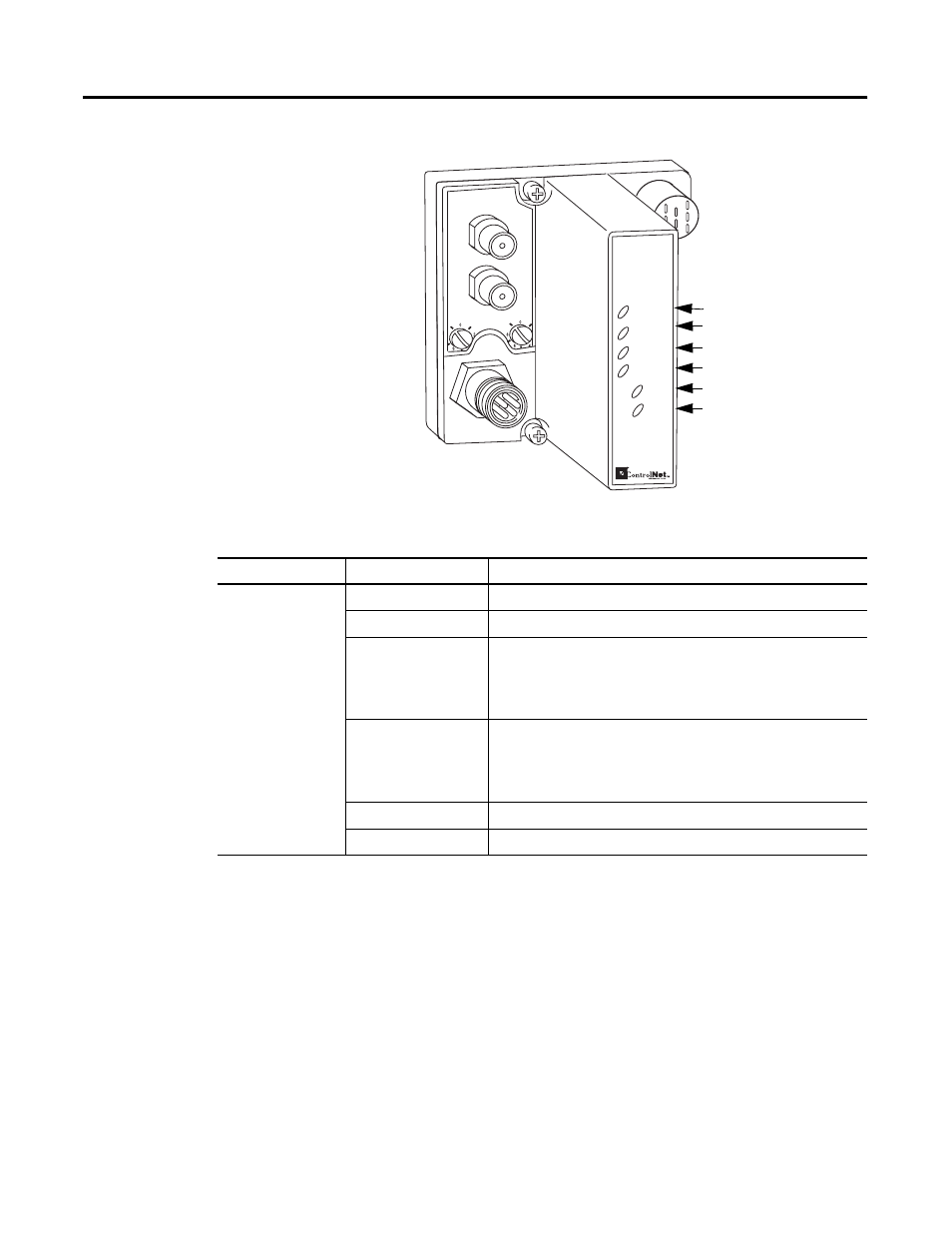 Troubleshoot with the indicators | Rockwell Automation 1738-ACNR ArmorPoint ControlNet Adapter, Series A  User Manual | Page 8 / 14