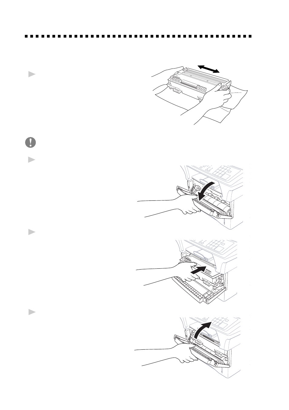 Front output bin, Manual feed slot, Assembly | Brother DCP1200 User Manual | Page 24 / 143