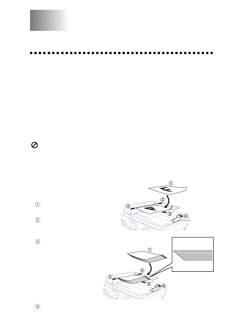 Remote printer console, Current printer status information, Printer setup category | Print setup section, Making copies, Inserting originals for copying | Brother DCP1200 User Manual | Page 33 / 143