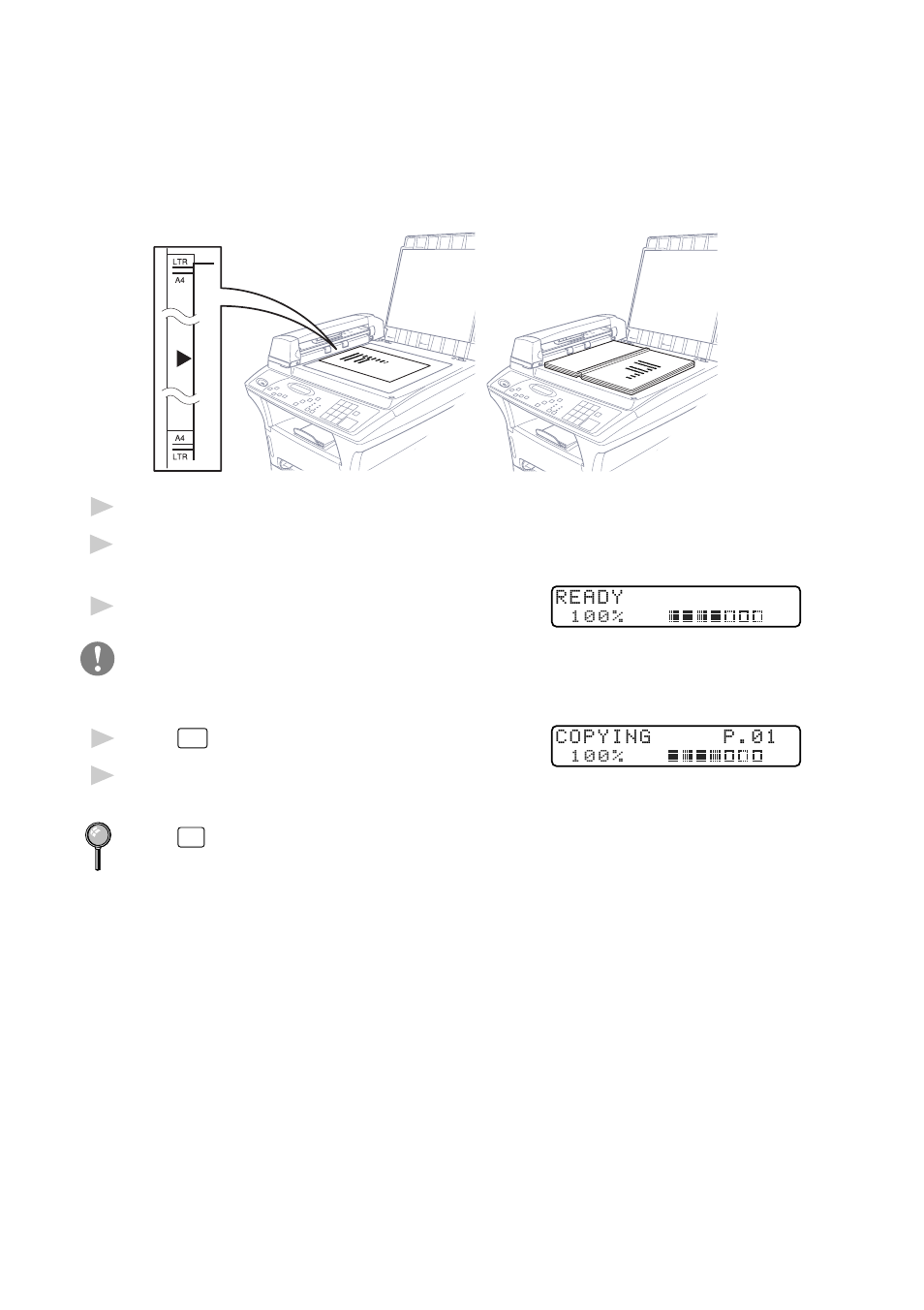 Font configuration, Other configuration, Using the scanner glass | Brother DCP1200 User Manual | Page 34 / 143