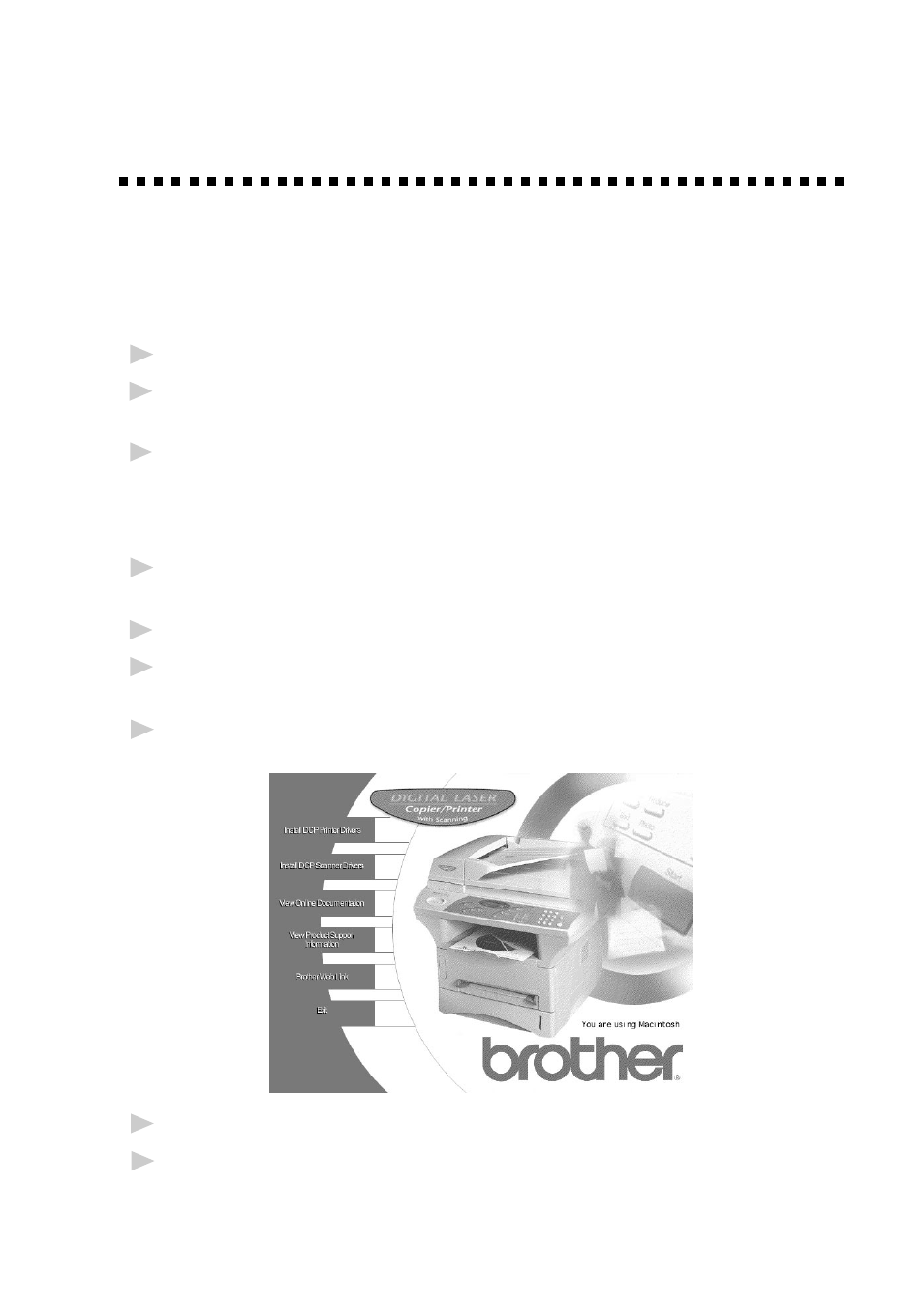 For apple, New power macintosh, G3 or imac | Using a usb cable with mac os 8.5/8.6 | Brother DCP1200 User Manual | Page 57 / 143