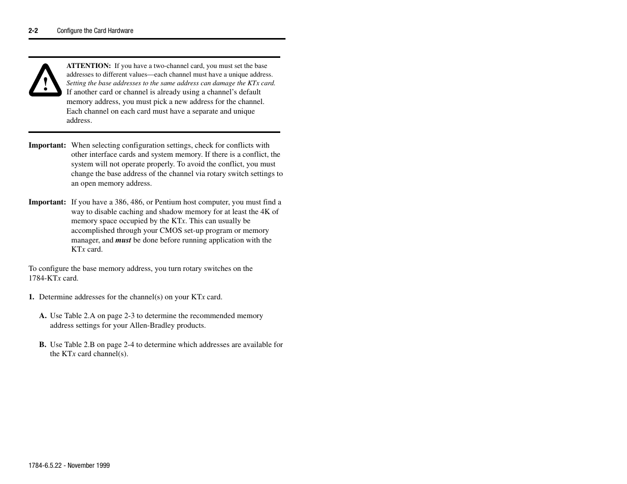 Rockwell Automation 1784-KTS_KTX_KTXD User Manual Communication Interface Card User Manual | Page 18 / 96