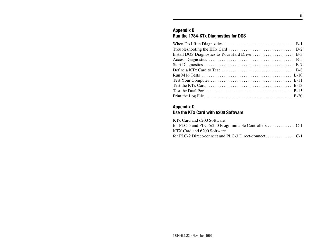 Rockwell Automation 1784-KTS_KTX_KTXD User Manual Communication Interface Card User Manual | Page 7 / 96