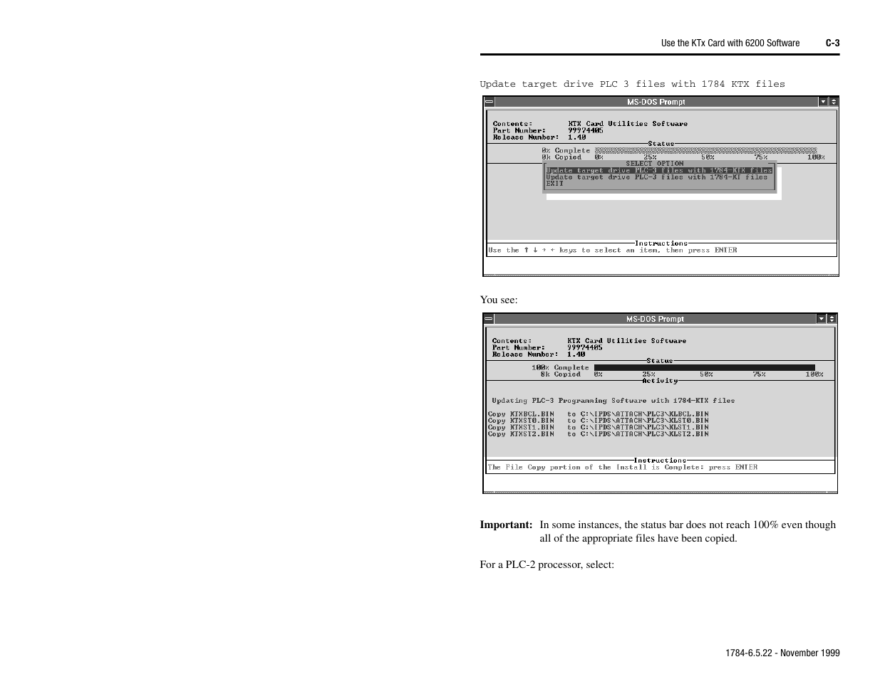 Rockwell Automation 1784-KTS_KTX_KTXD User Manual Communication Interface Card User Manual | Page 87 / 96