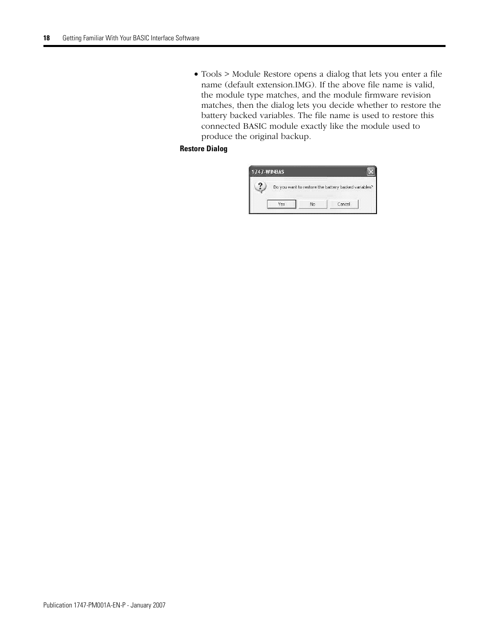 Rockwell Automation 1747-WINBAS Software Programming Manual User Manual | Page 20 / 40