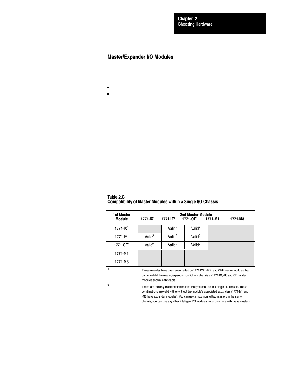 Master/expander i/o modules | Rockwell Automation 1785-LTx,D17856.2.1 Classic PLC-5 Programmable Controllers Users Manual User Manual | Page 22 / 186