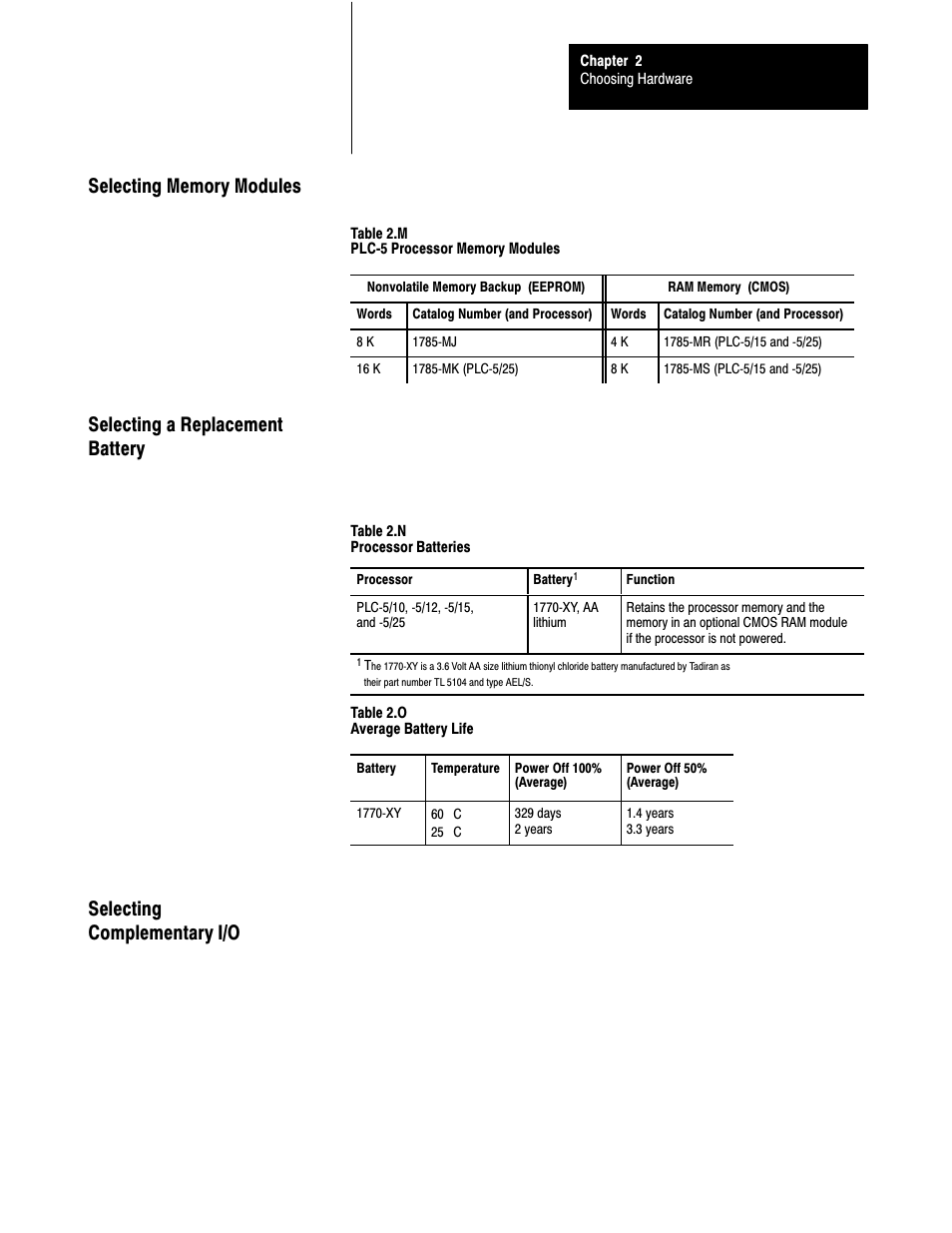 2ć13 | Rockwell Automation 1785-LTx,D17856.2.1 Classic PLC-5 Programmable Controllers Users Manual User Manual | Page 32 / 186