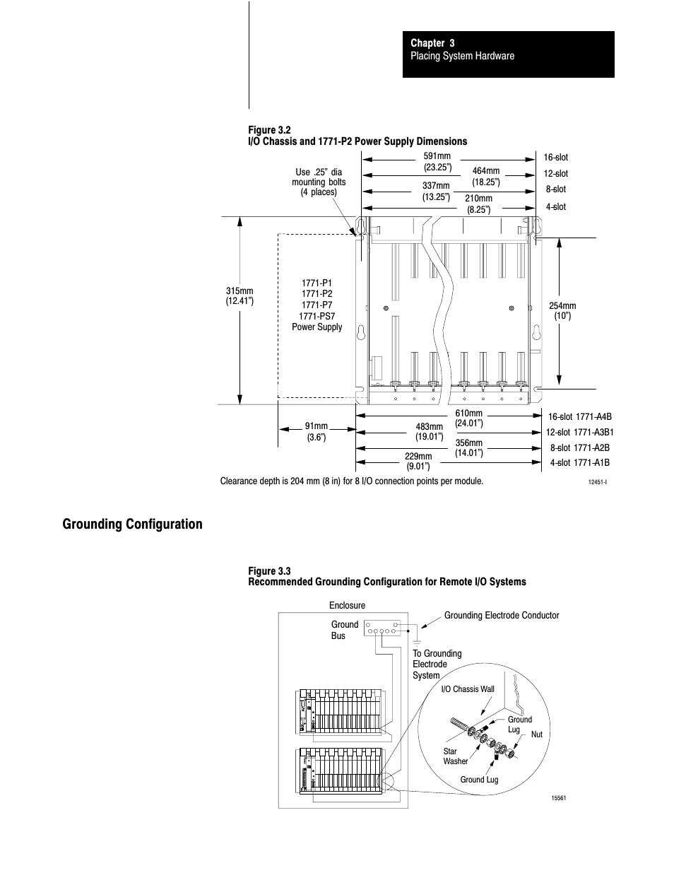 Grounding configuration | Rockwell Automation 1785-LTx,D17856.2.1 Classic PLC-5 Programmable Controllers Users Manual User Manual | Page 42 / 186