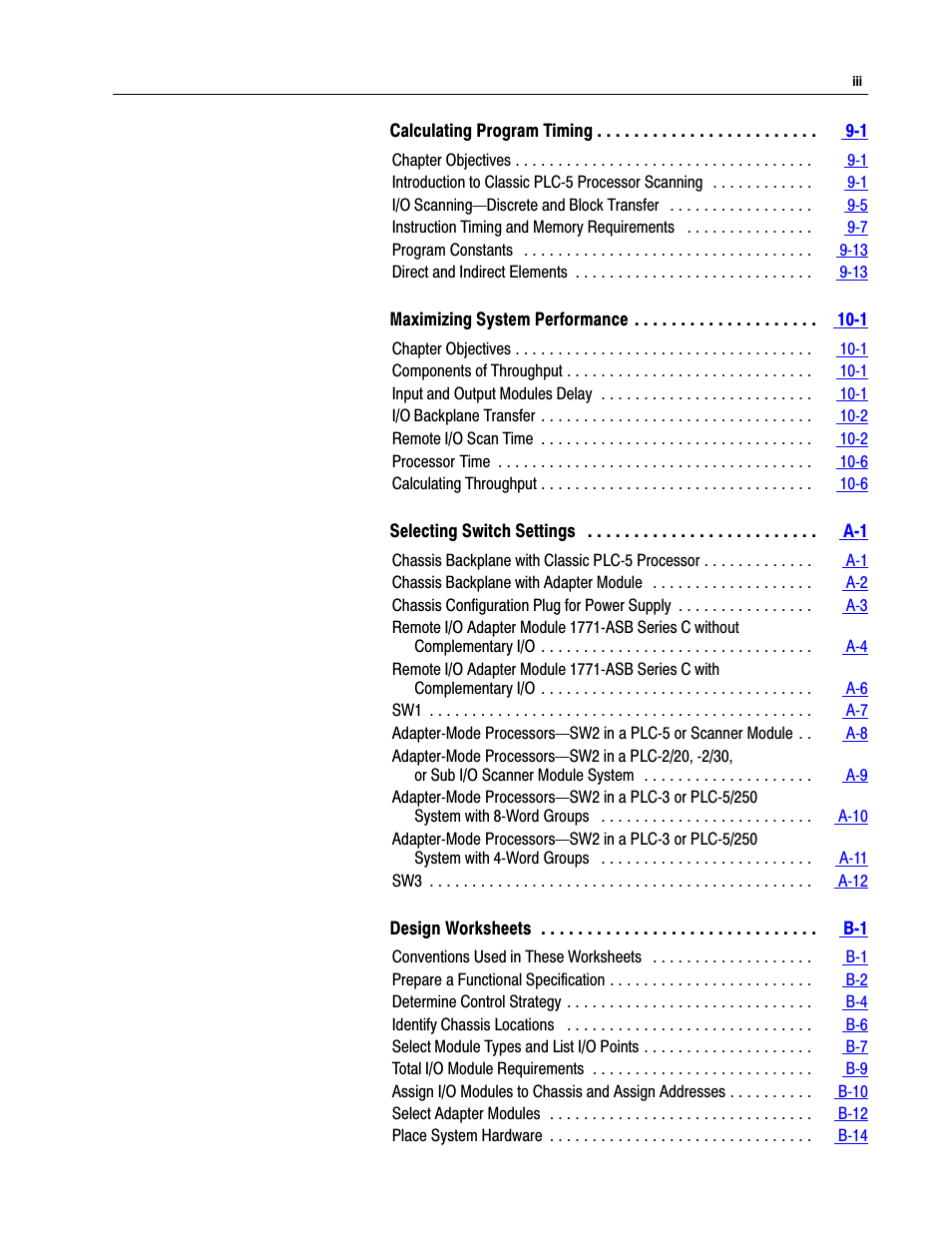 Rockwell Automation 1785-LTx,D17856.2.1 Classic PLC-5 Programmable Controllers Users Manual User Manual | Page 6 / 186