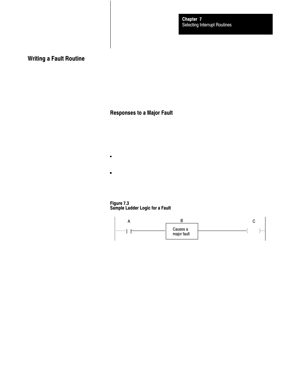 Writing a fault routine | Rockwell Automation 1785-LTx,D17856.2.1 Classic PLC-5 Programmable Controllers Users Manual User Manual | Page 85 / 186