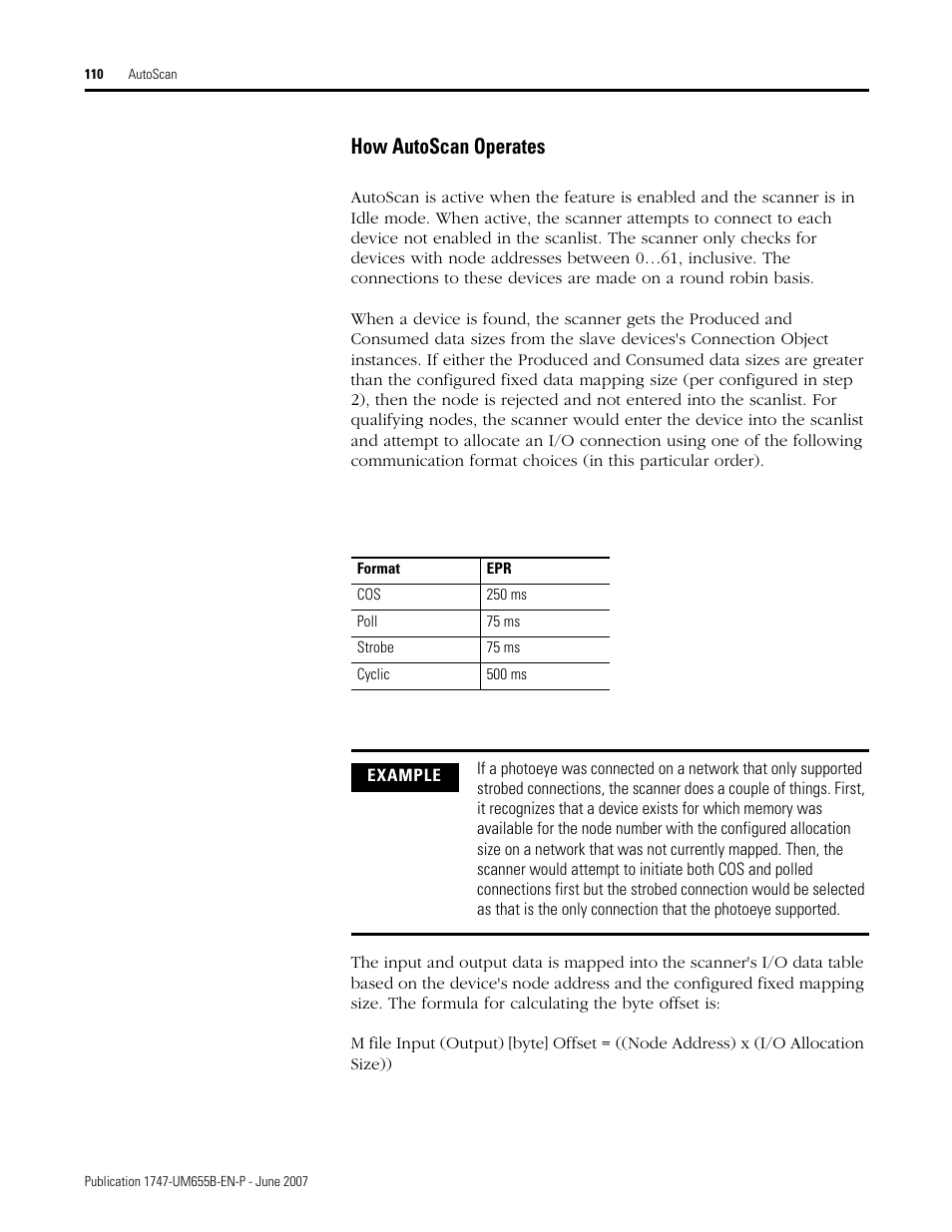 How autoscan operates | Rockwell Automation 1747-SDN SLC 500 DeviceNet Scanner Module User Manual User Manual | Page 110 / 160