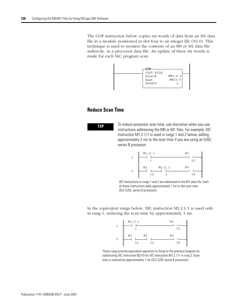 Reduce scan time | Rockwell Automation 1747-SDN SLC 500 DeviceNet Scanner Module User Manual User Manual | Page 126 / 160