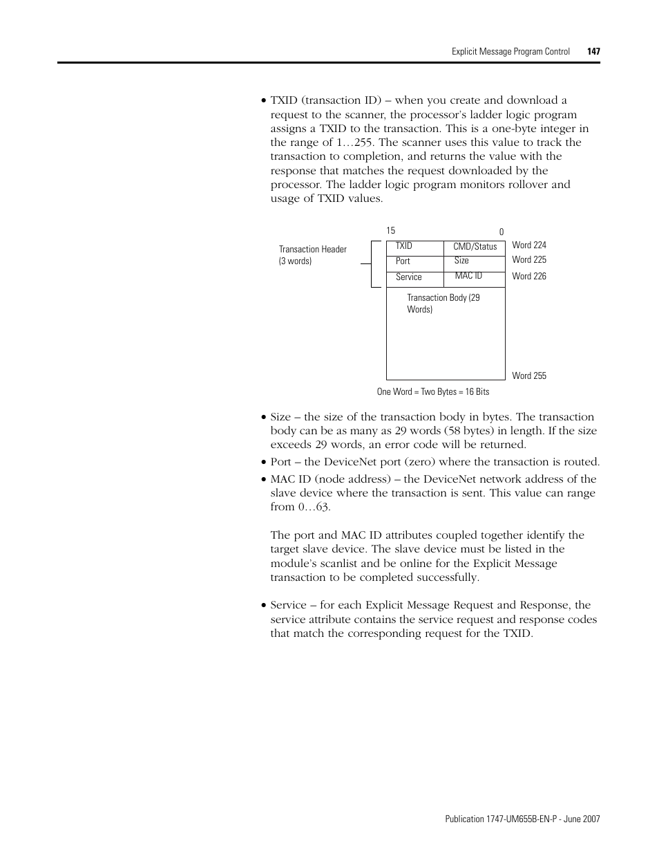 Rockwell Automation 1747-SDN SLC 500 DeviceNet Scanner Module User Manual User Manual | Page 147 / 160