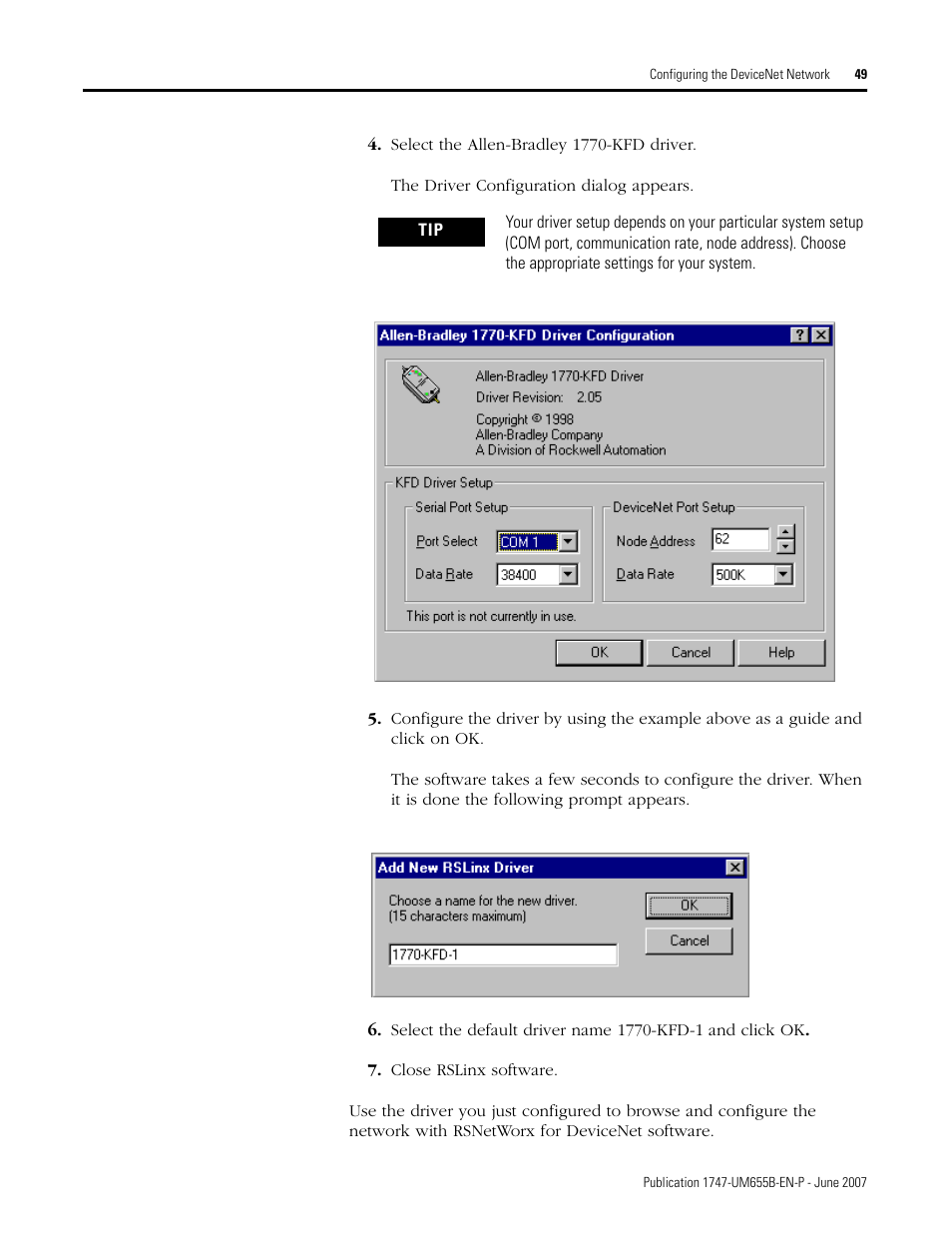 Rockwell Automation 1747-SDN SLC 500 DeviceNet Scanner Module User Manual User Manual | Page 49 / 160