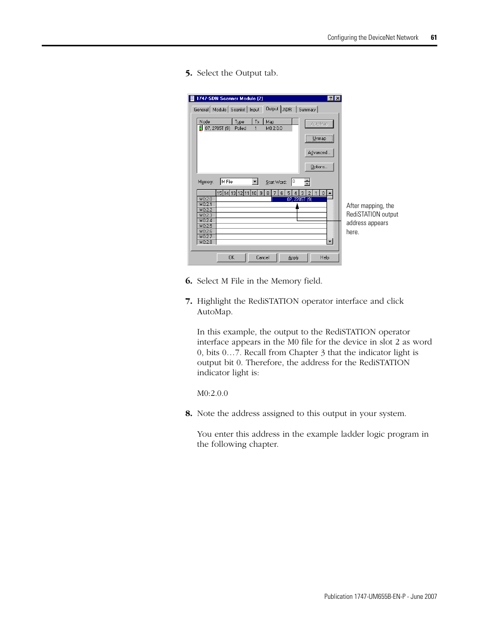 Rockwell Automation 1747-SDN SLC 500 DeviceNet Scanner Module User Manual User Manual | Page 61 / 160