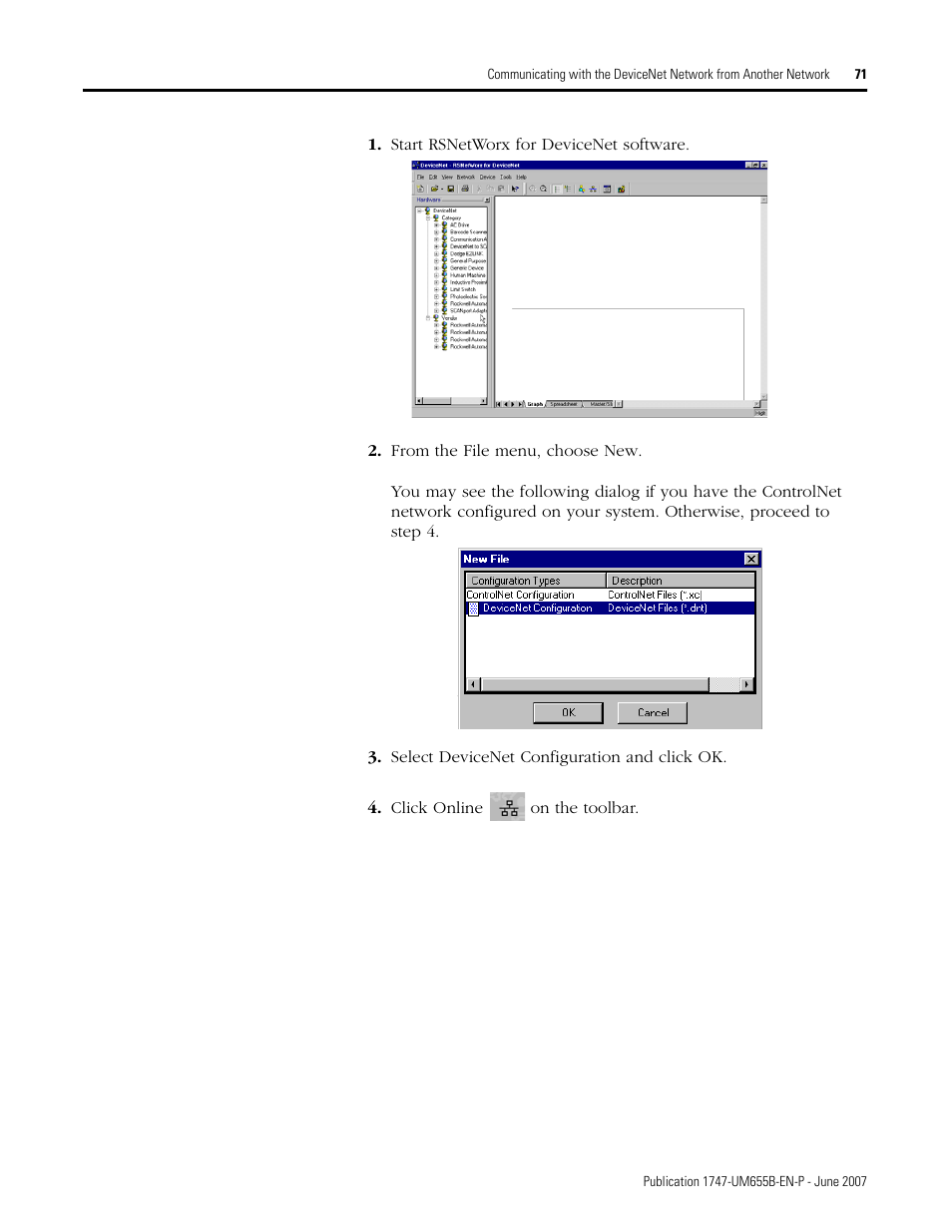 Rockwell Automation 1747-SDN SLC 500 DeviceNet Scanner Module User Manual User Manual | Page 71 / 160