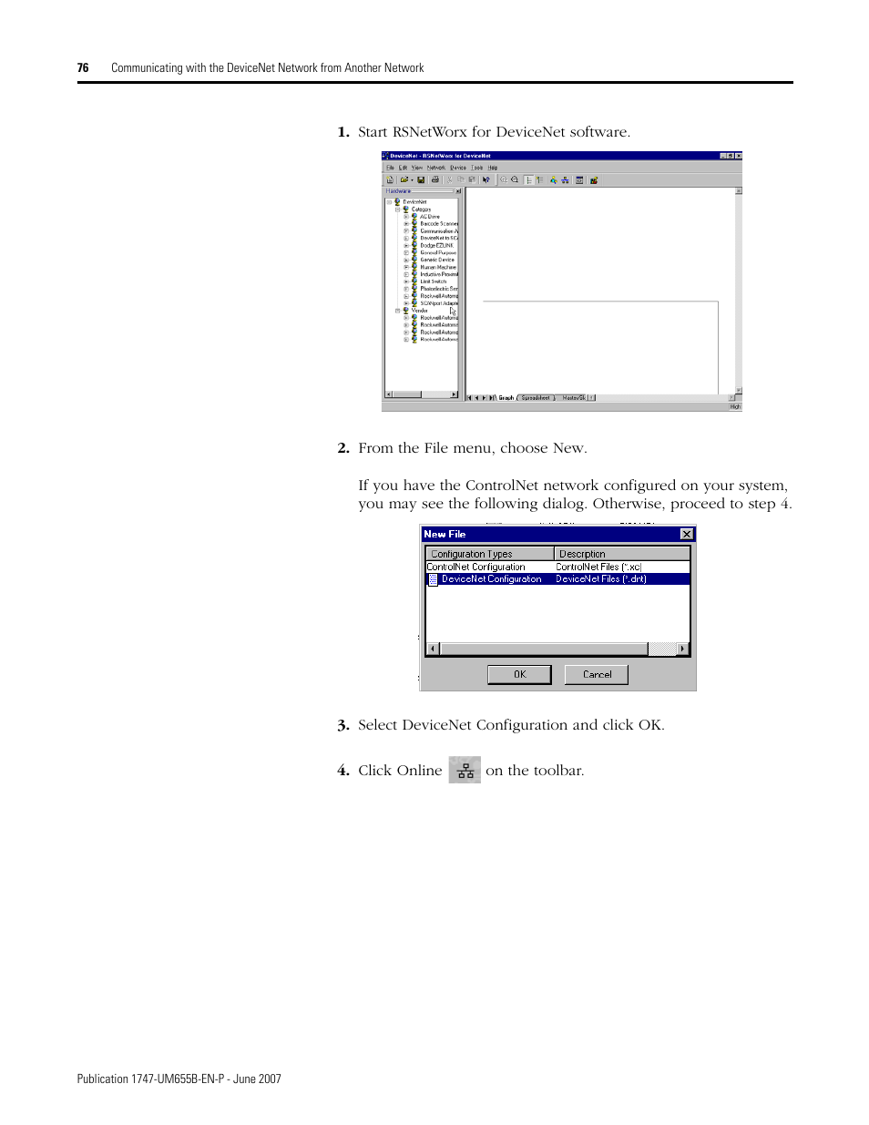 Rockwell Automation 1747-SDN SLC 500 DeviceNet Scanner Module User Manual User Manual | Page 76 / 160