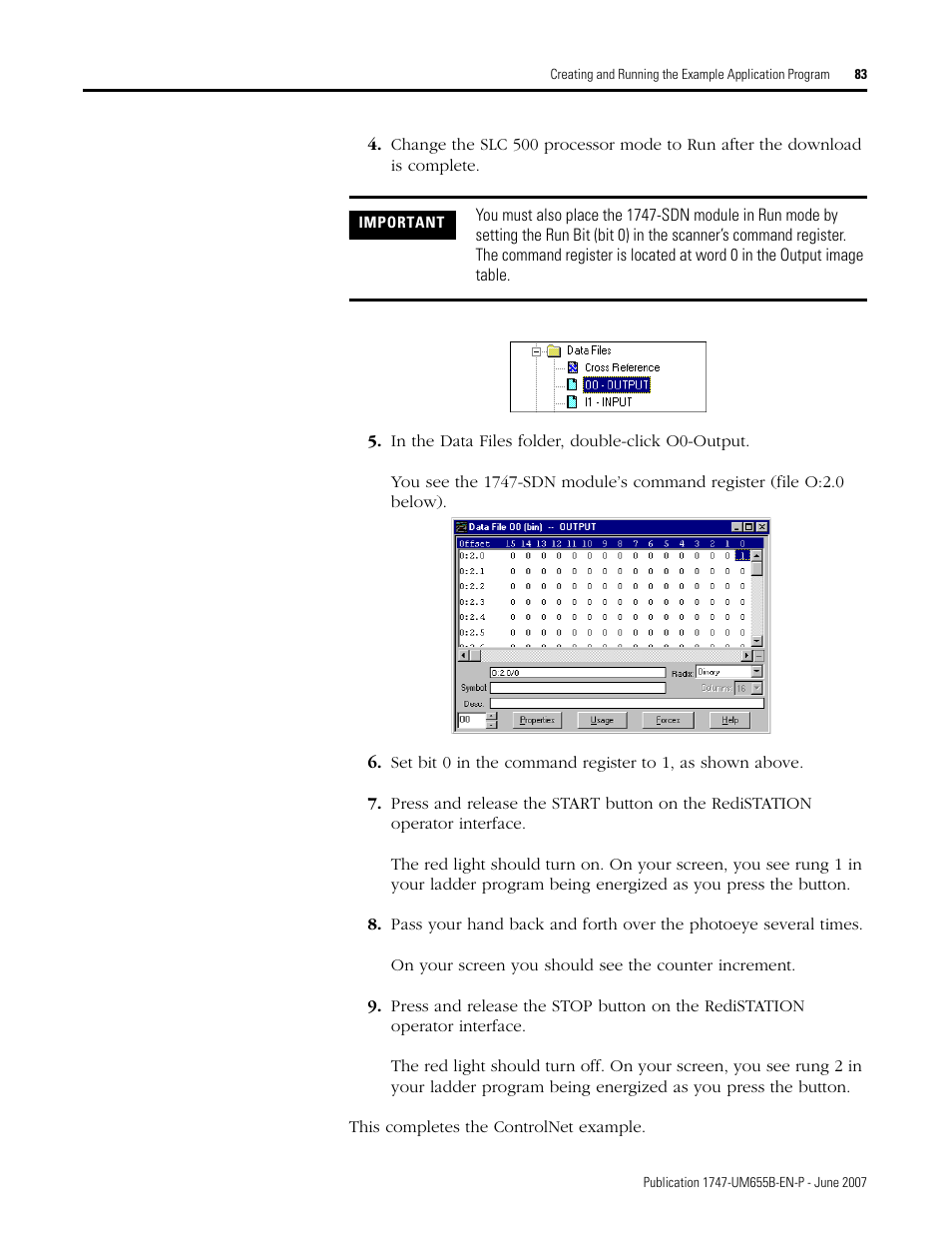 Rockwell Automation 1747-SDN SLC 500 DeviceNet Scanner Module User Manual User Manual | Page 83 / 160