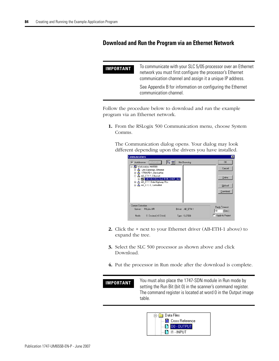 Rockwell Automation 1747-SDN SLC 500 DeviceNet Scanner Module User Manual User Manual | Page 84 / 160