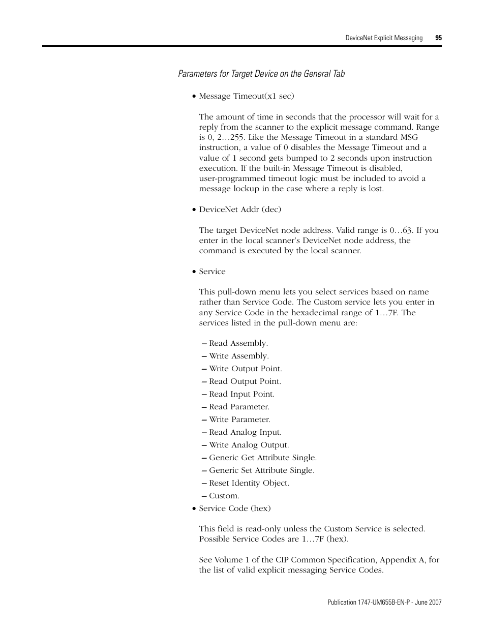 Rockwell Automation 1747-SDN SLC 500 DeviceNet Scanner Module User Manual User Manual | Page 95 / 160