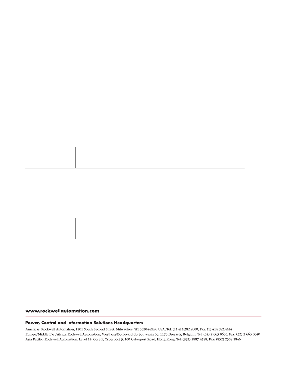 Support information, Back cover, Rockwell automation support | Installation assistance, New product satisfaction return | Rockwell Automation 1738-FPD ArmorPoint I/O Field Potential Distributor, Series A User Manual | Page 10 / 10