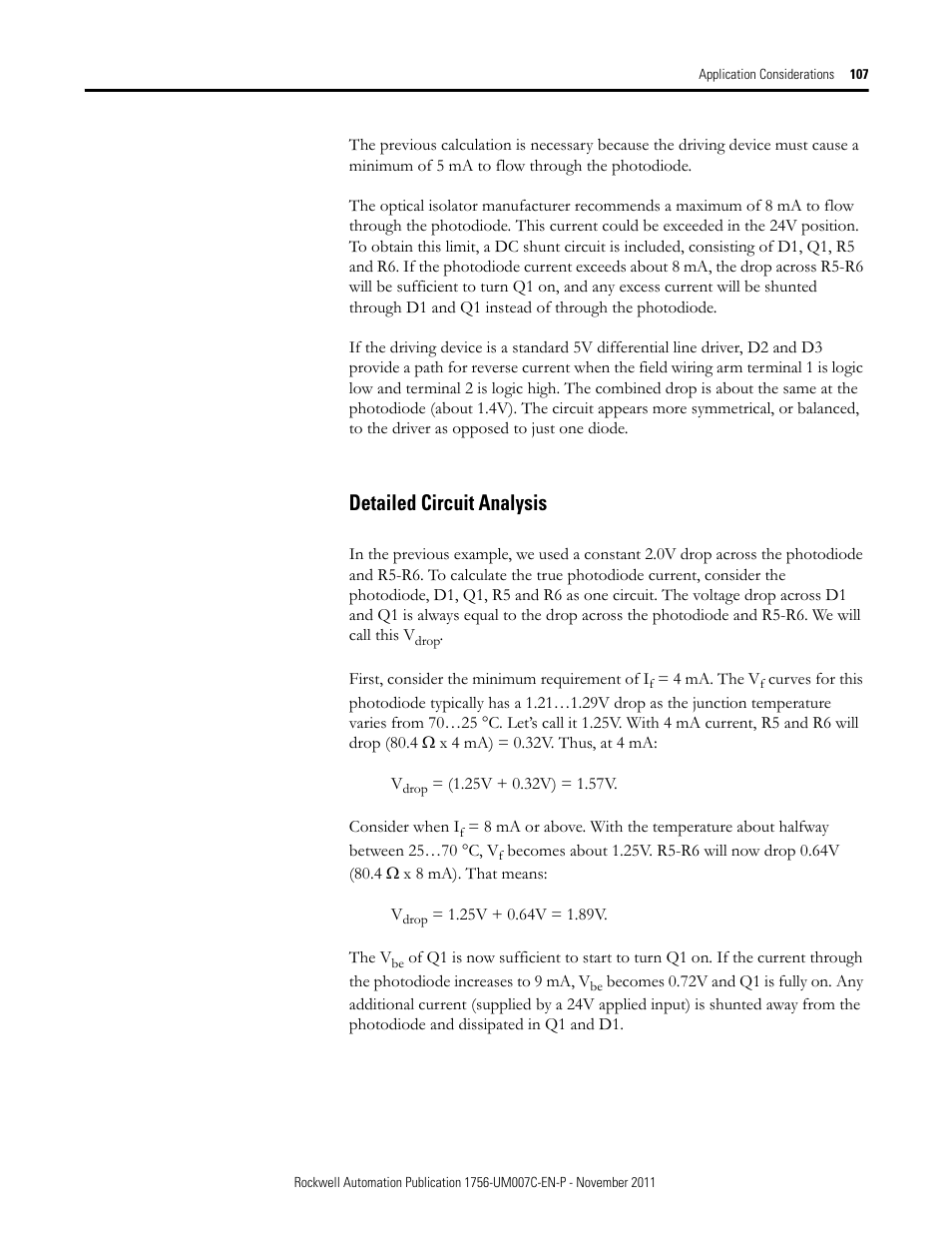 Detailed circuit analysis | Rockwell Automation 1756-HSC ControlLogix High Speed Counter Module User Manual | Page 107 / 128