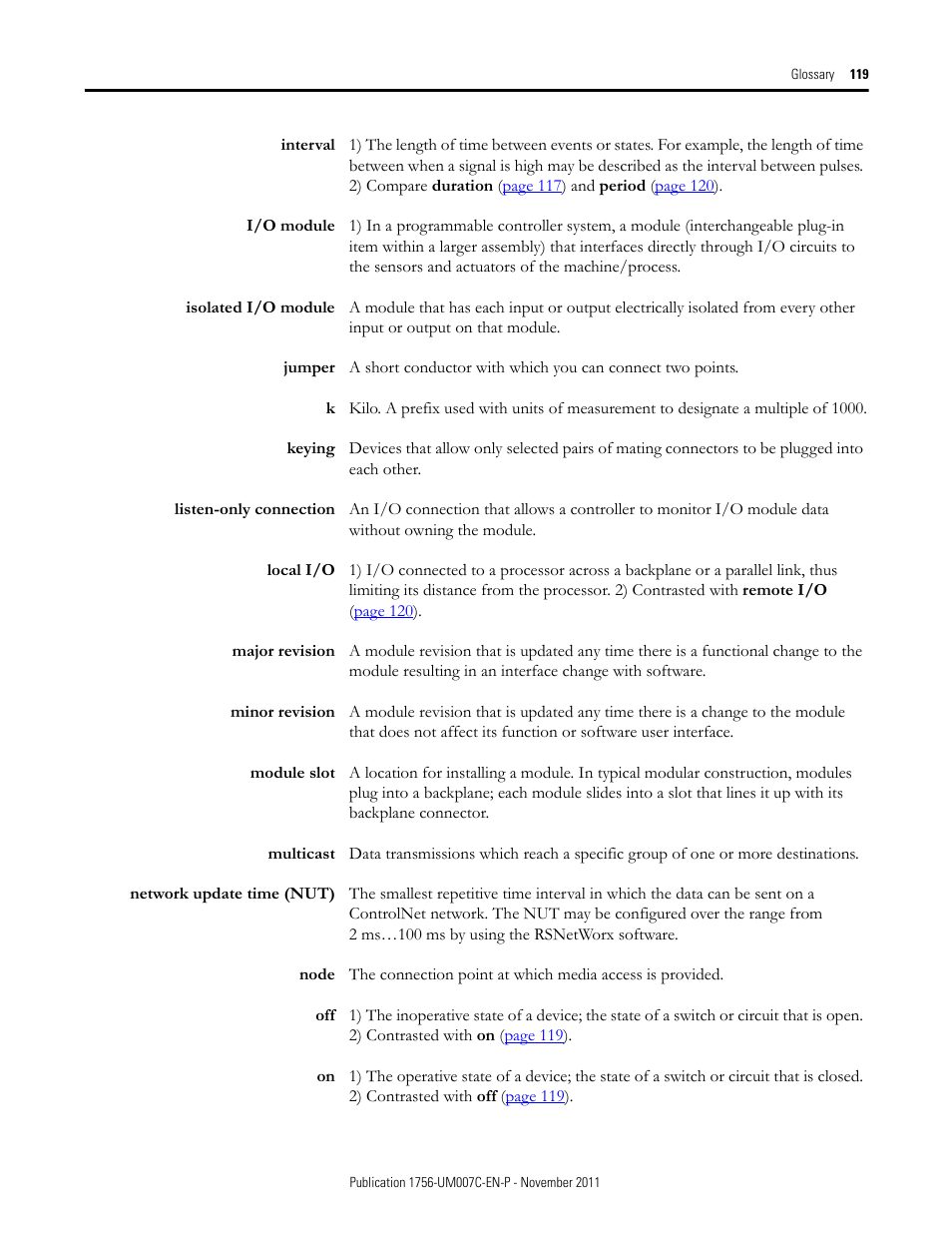 Rockwell Automation 1756-HSC ControlLogix High Speed Counter Module User Manual | Page 119 / 128