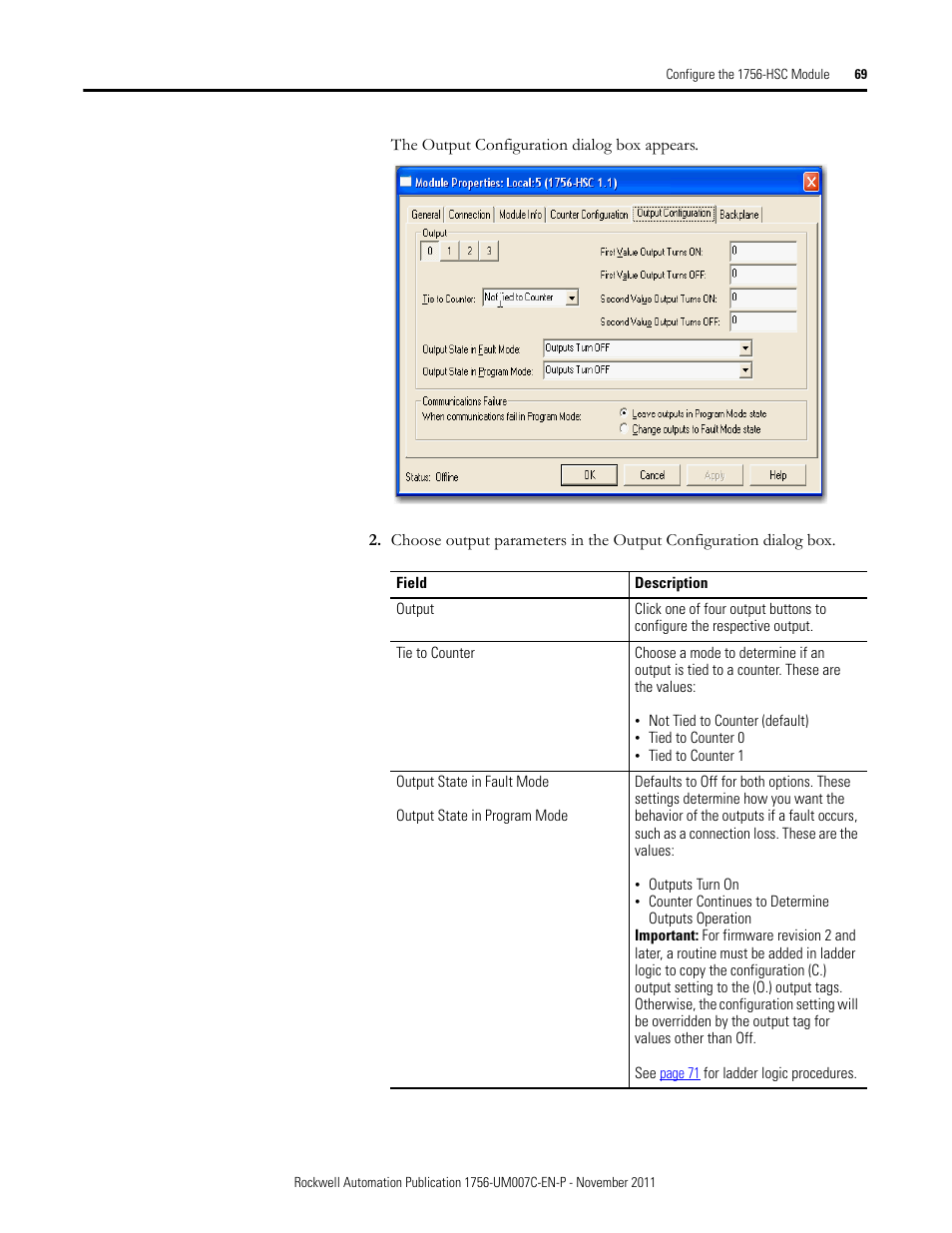 Rockwell Automation 1756-HSC ControlLogix High Speed Counter Module User Manual | Page 69 / 128