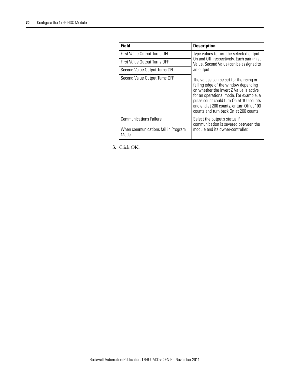 Rockwell Automation 1756-HSC ControlLogix High Speed Counter Module User Manual | Page 70 / 128