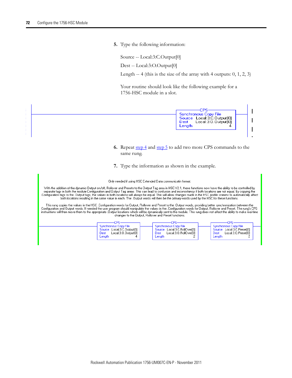 Rockwell Automation 1756-HSC ControlLogix High Speed Counter Module User Manual | Page 72 / 128