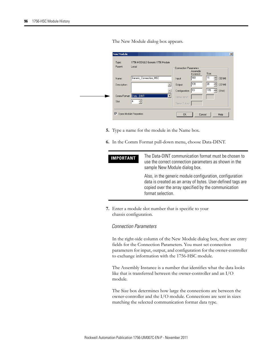 Rockwell Automation 1756-HSC ControlLogix High Speed Counter Module User Manual | Page 96 / 128