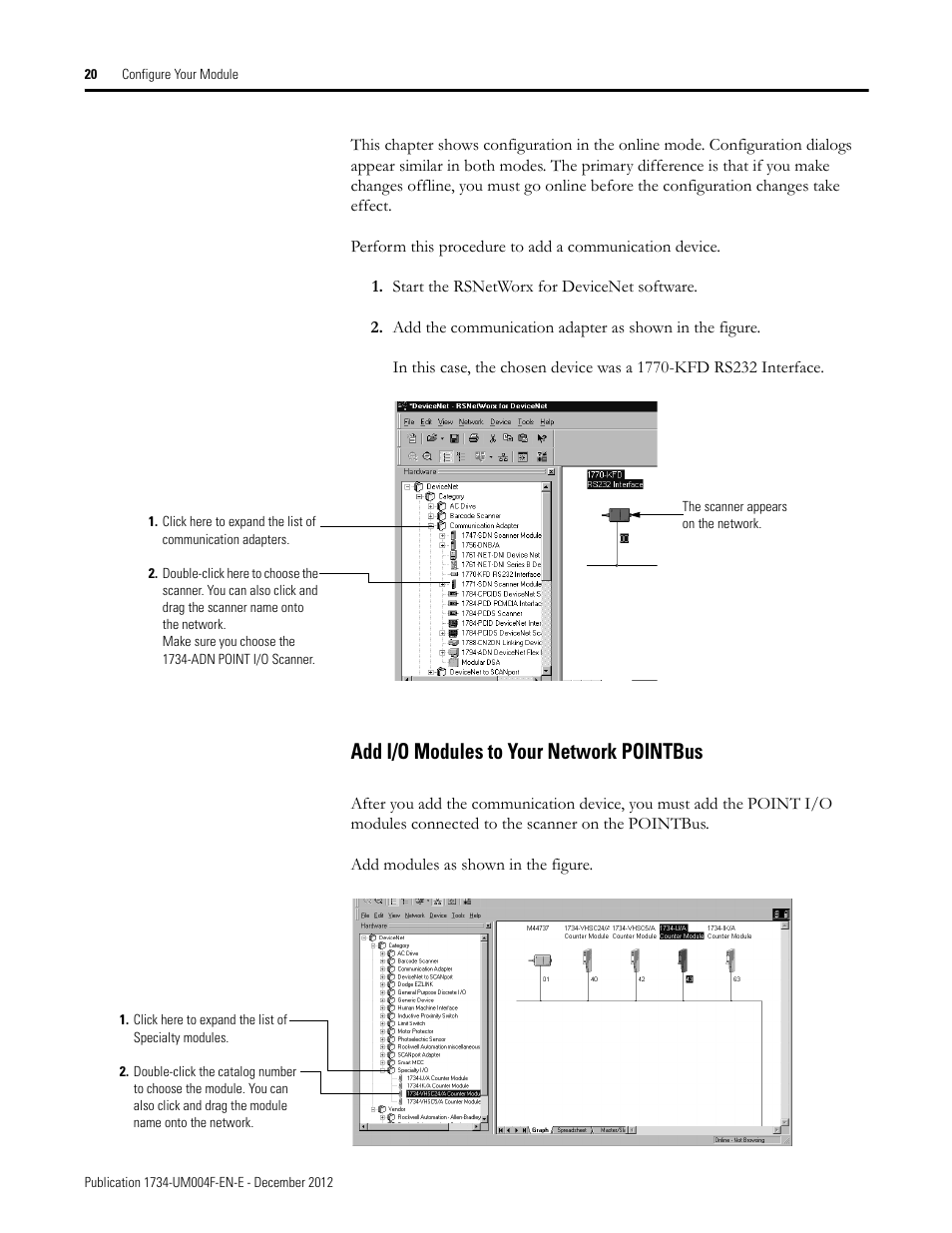 Add i/o modules to your network pointbus | Rockwell Automation 1734-IT2I Thermocouple and RTD Input Module User Manual User Manual | Page 30 / 84