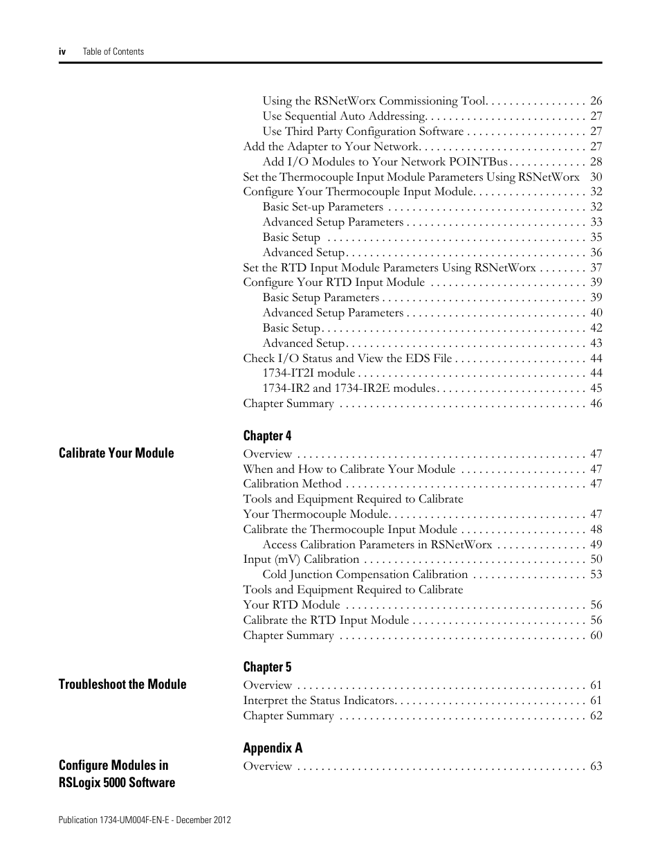 Rockwell Automation 1734-IT2I Thermocouple and RTD Input Module User Manual User Manual | Page 4 / 84