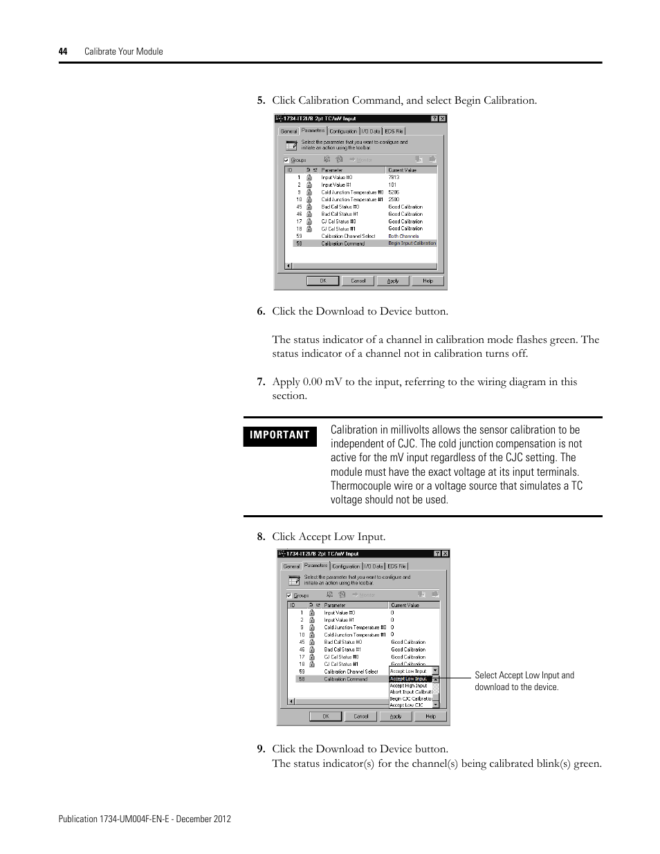 Rockwell Automation 1734-IT2I Thermocouple and RTD Input Module User Manual User Manual | Page 54 / 84