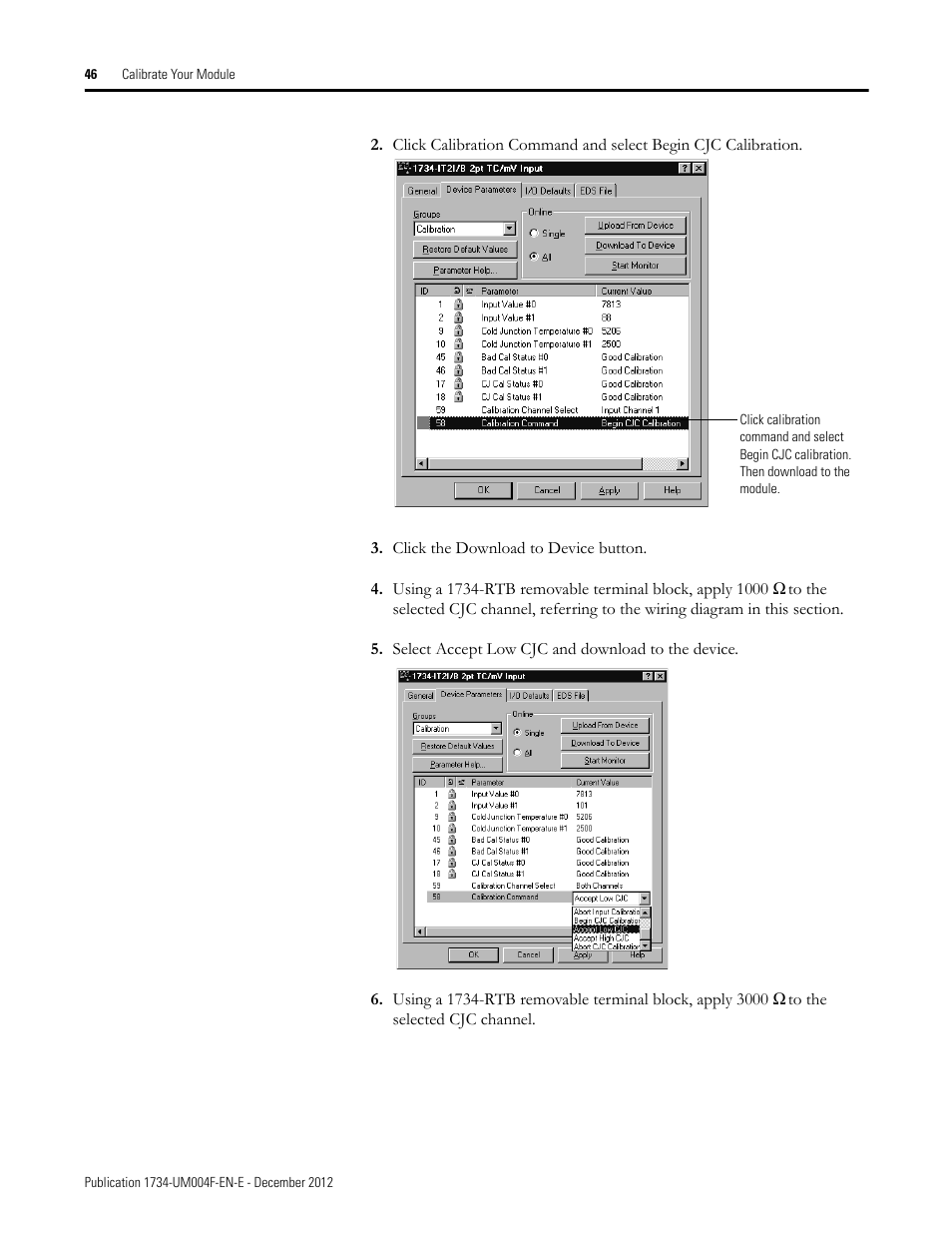 Rockwell Automation 1734-IT2I Thermocouple and RTD Input Module User Manual User Manual | Page 56 / 84