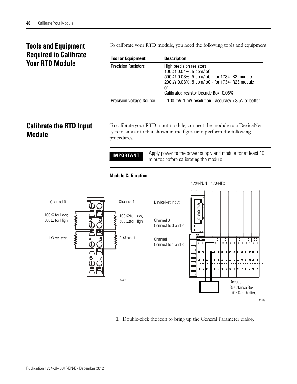 Calibrate the rtd input module | Rockwell Automation 1734-IT2I Thermocouple and RTD Input Module User Manual User Manual | Page 58 / 84