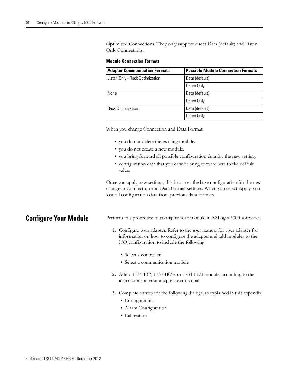 Configure your module | Rockwell Automation 1734-IT2I Thermocouple and RTD Input Module User Manual User Manual | Page 66 / 84