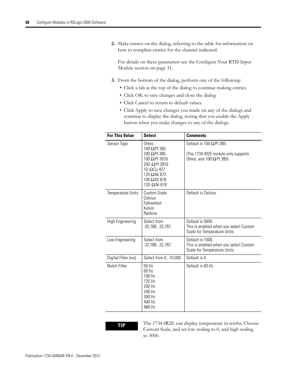 Rockwell Automation 1734-IT2I Thermocouple and RTD Input Module User Manual User Manual | Page 68 / 84