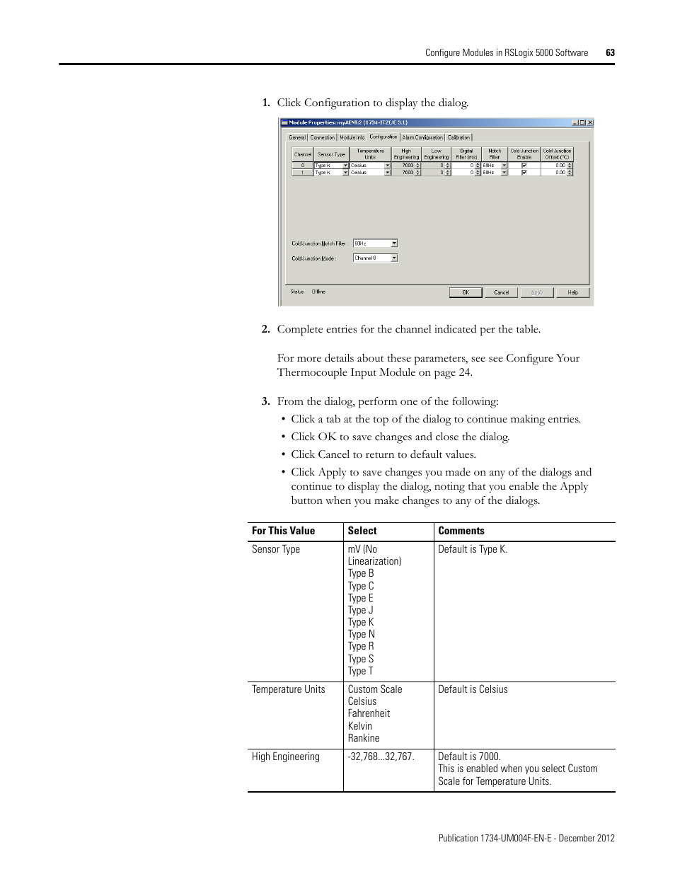 Rockwell Automation 1734-IT2I Thermocouple and RTD Input Module User Manual User Manual | Page 73 / 84
