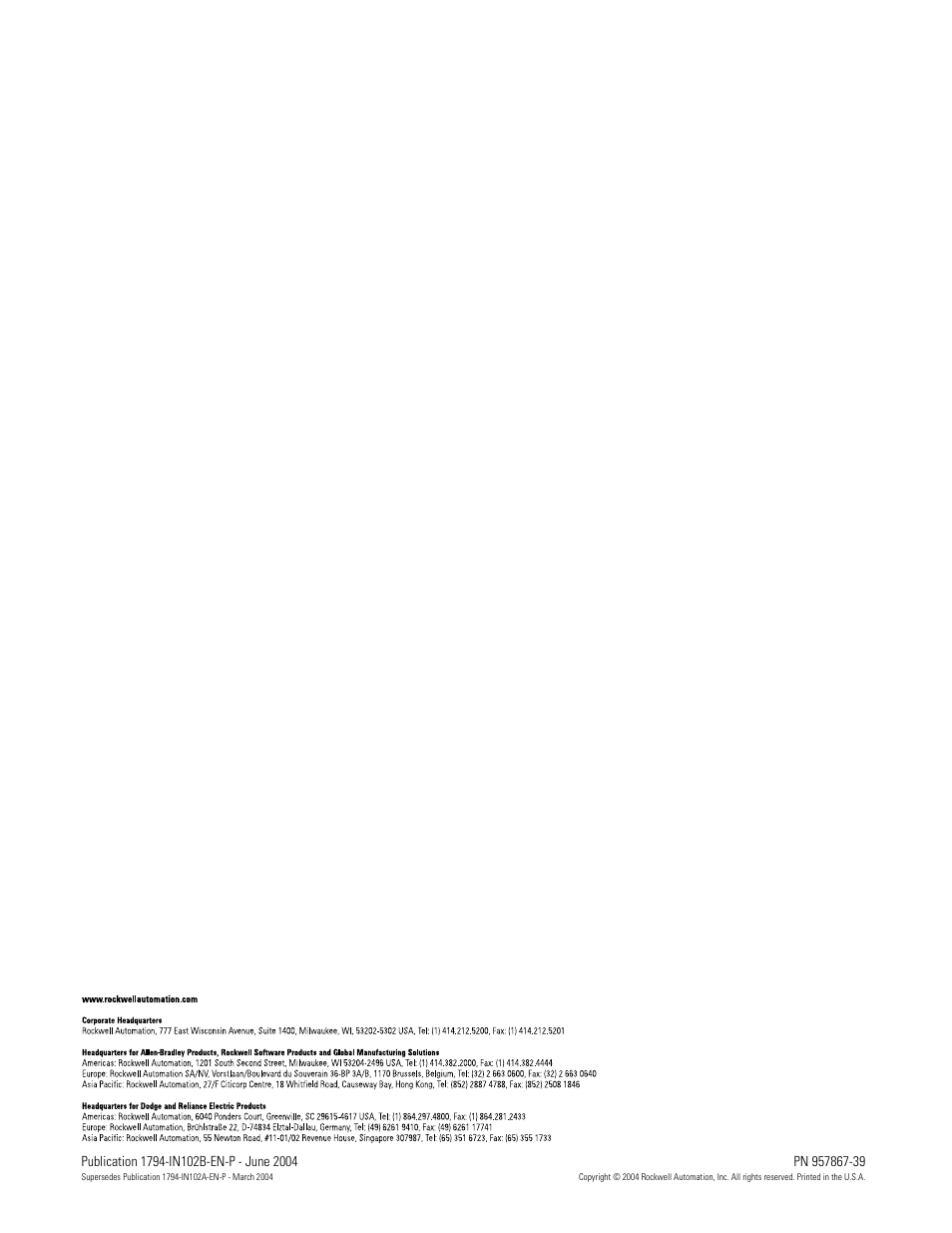 Rockwell Automation 1794-IA8_IA8I_IA16 FLEX I/O ac Input Modules Installation Instructions User Manual | Page 6 / 6