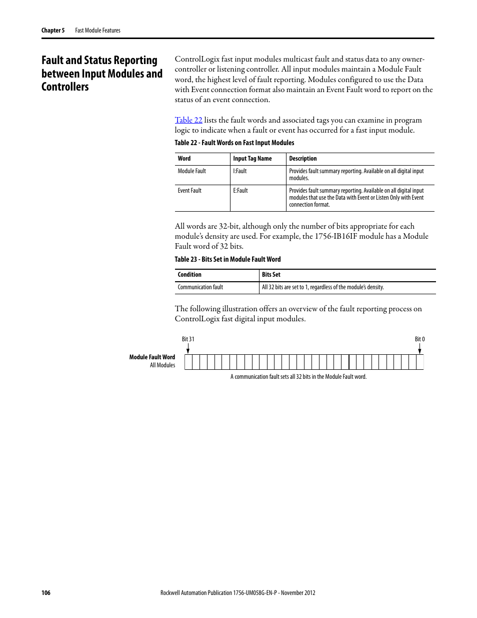 Rockwell Automation 1756-XXXX ControlLogix Digital I/O Modules User Manual | Page 106 / 258