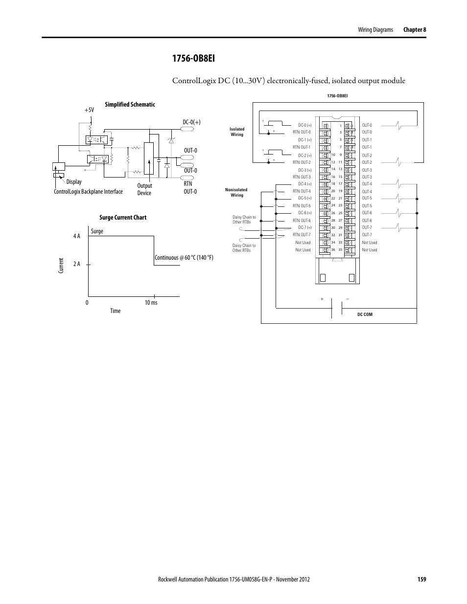 1756-ob8ei | Rockwell Automation 1756-XXXX ControlLogix Digital I/O Modules User Manual | Page 159 / 258